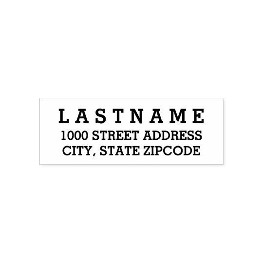 Basic Block Style | Self-inking Stamp