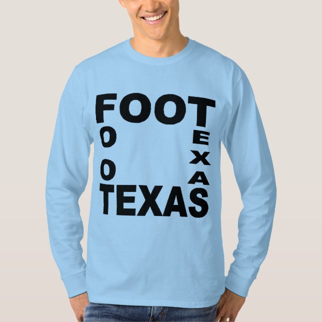 Basic blue FOOT TEXAS T-shirt (Front)