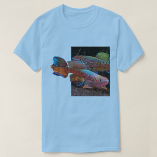 Basic Blue Tee with Gularis Killifish