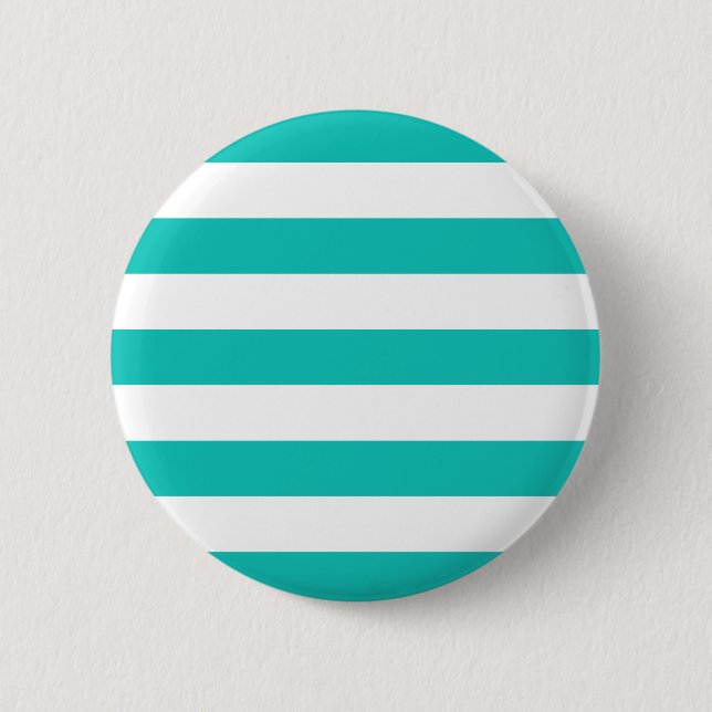 Basic Bluegreen Stripes Pattern 6 Cm Round Badge (Front)