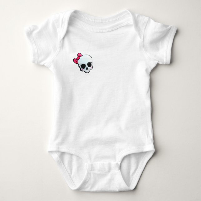 Basic Body skull Baby Bodysuit (Front)
