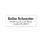 Basic BOLD Return Address Rubber Stamp