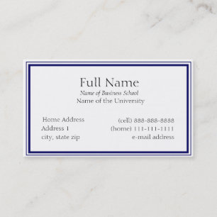 Basic Business Card for Students or Company