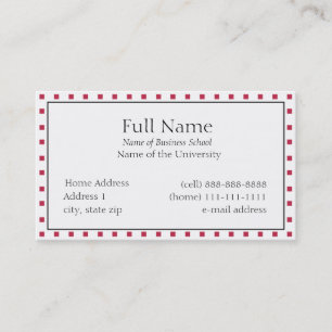 Basic Business Card for Students or Company