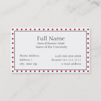 Basic Business Card for Students or Company