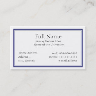 Basic Business Card for Students or Company