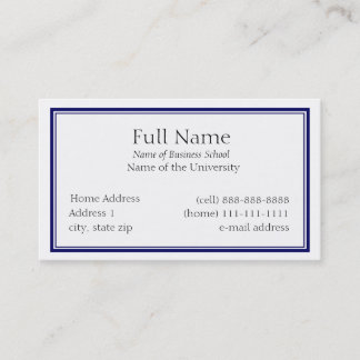 Basic Business Card for Students or Company