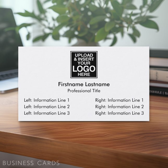 Basic Business Design - SImple, Modern Card (Custom Business Card - Online Template Plus Low Quantity Printing)