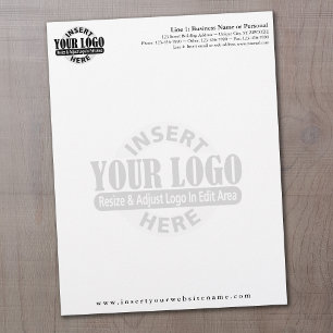 Basic Business Letterhead with WATERMARK Design
