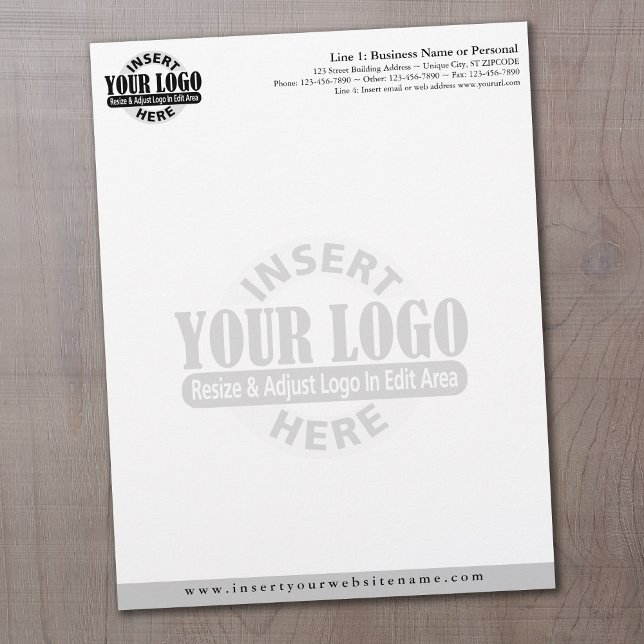 Basic Business Letterhead with WATERMARK Template (Creator Uploaded)