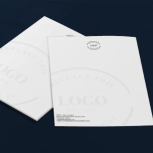 Basic business logo letterhead watermark