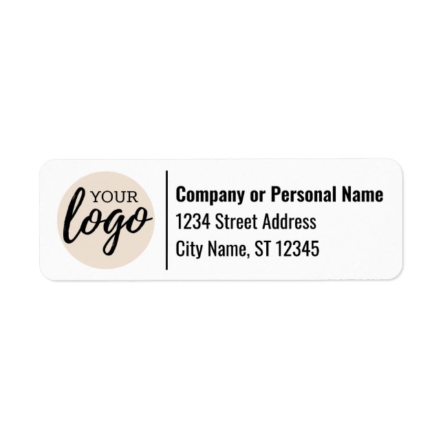 Basic Business Logo on Return Address (Front)