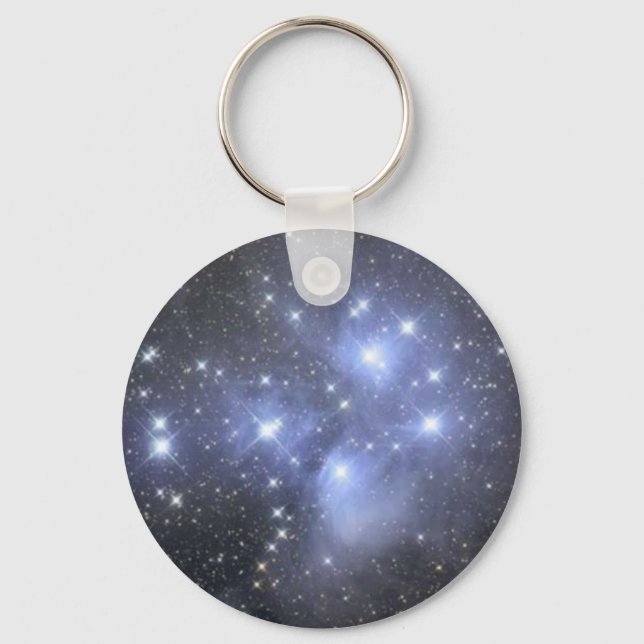 Basic Button Keychain  Pleiadians Seven Sisters (Front)