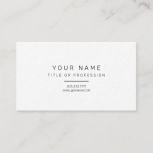 Basic Chic Design No Frills L Simple Digital Business Card