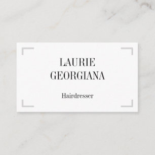 Basic & Clean Hairdresser Business Card