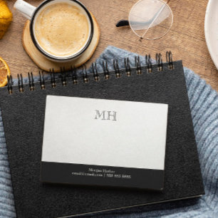 Basic Clean Initials White Grey Post-it Notes