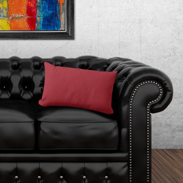 Basic Colour Fiery Red Lumbar Cushion (Creator Uploaded)