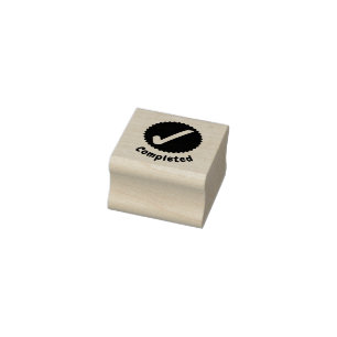 BASIC COMPLETED TICK RUBBER STAMP