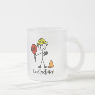 Basic Construction Tshirts and Gifts Frosted Glass Coffee Mug