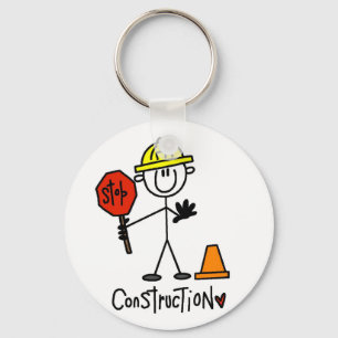 Basic Construction Tshirts and Gifts Key Ring