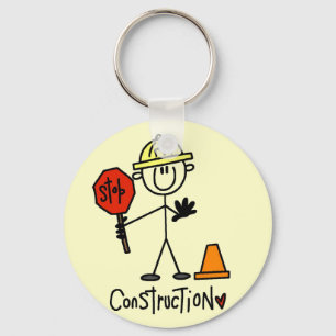 Basic Construction Tshirts and Gifts Key Ring