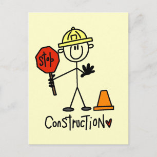 Basic Construction Tshirts and Gifts Postcard