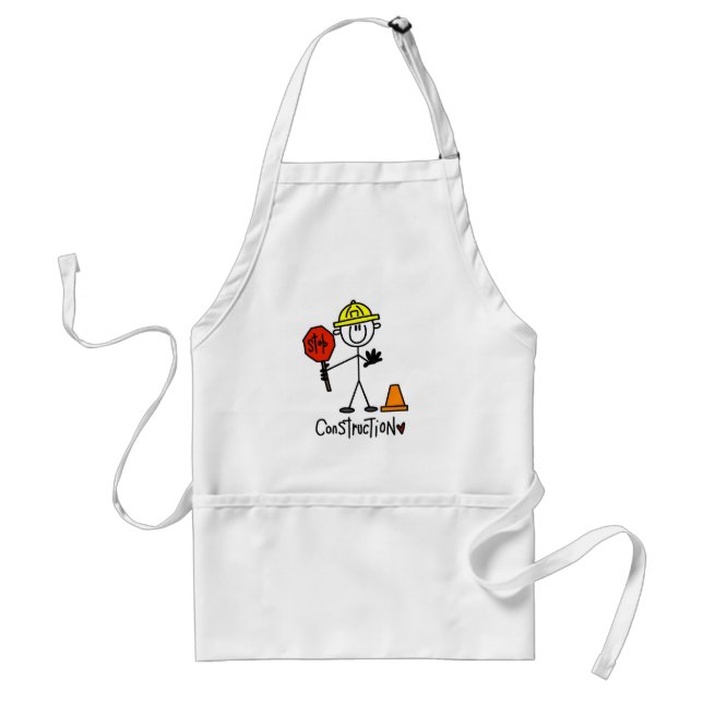 Basic Construction Tshirts and Gifts Standard Apron (Front)