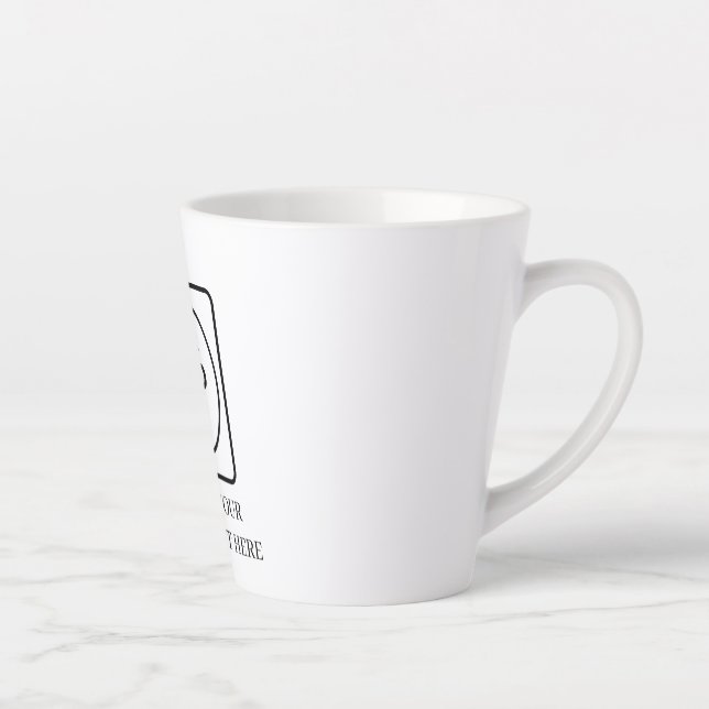 Basic Custom Logo Business Marketing Latte Mug (Right)