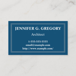 Basic & Customisable Architect Business Card
