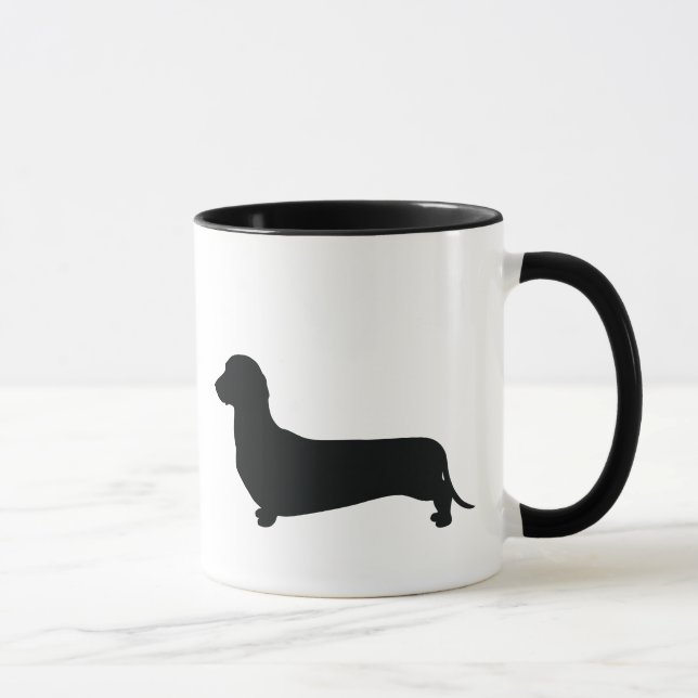 Basic Dachshund Silhouette Mug (Right)