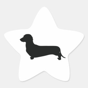 Basic Dachshund Star Sticker