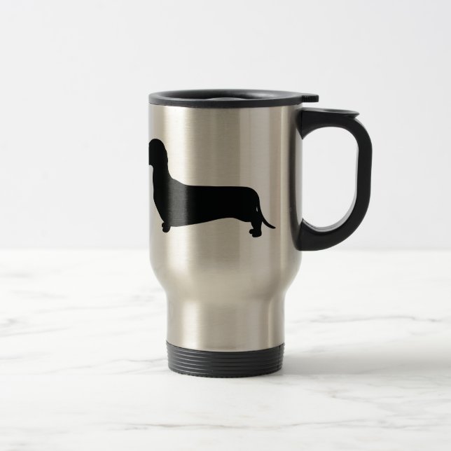 Basic Dachshund Travel Mug (Right)