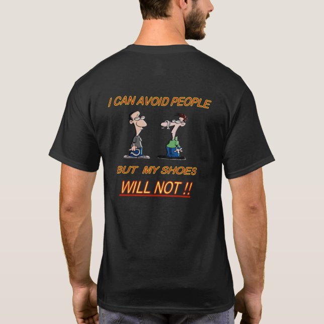 Basic Dark HorseShoe Pitching T-Shirt (Back)