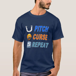Basic Dark HorseShoe Pitching Tee