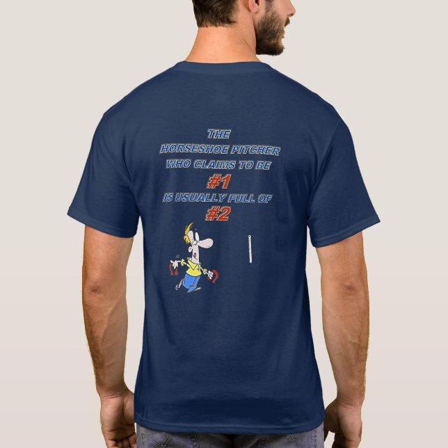 Basic Dark HorseShoe Pitching Tee - Full Of (Back)