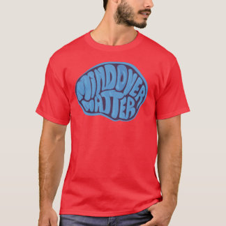 Basic Dark Mind Over Matter T with blue logo T-Shirt
