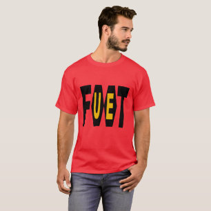 Basic dark red design FOOT UE T-shirt