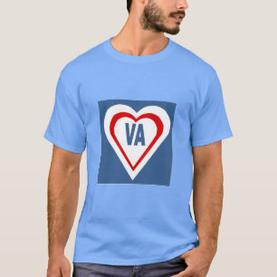 Basic Dark T-Shirt blue LOVE VIRGINIA