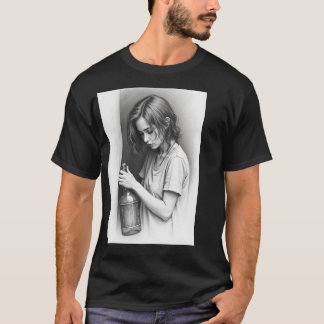 Basic Dark T-Shirt."Empty Bottle, Endless Adventur T-Shirt