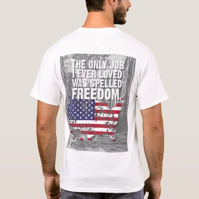 Basic Dark T-Shirt – Freedom Job (Back)