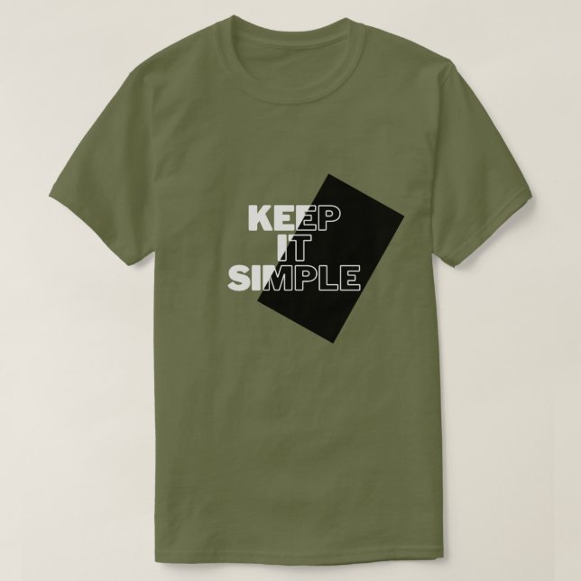 Basic Dark T-Shirt keep it simpel  (Design Front)