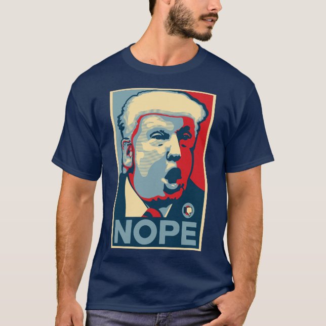 Basic Dark T-Shirt - NOPE - Blue (Front)