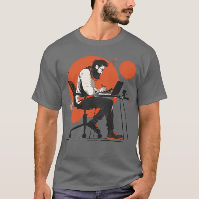  Basic Dark T-Shirt printed (Front)