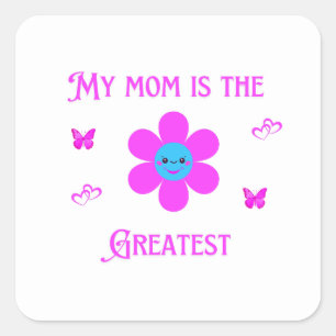 Basic Dark T-Shirt Square Sticker