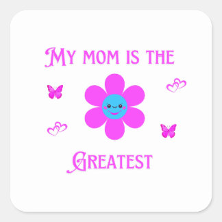 Basic Dark T-Shirt Square Sticker