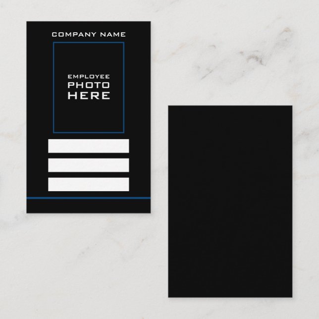 Basic Design, Photo ID Cards (Front/Back)