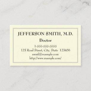 Basic Doctor Business Card