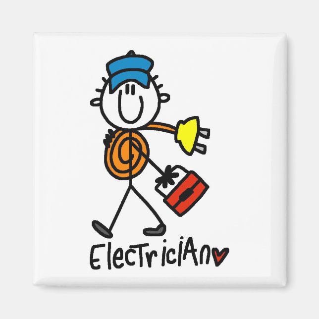 Basic Electrician Tshirts and Gifts Magnet (Front)