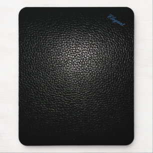 Basic elegant Leather black style pad Mouse Mat