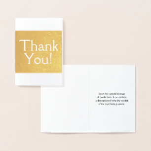 Basic, Elegant "Thank You!" Card